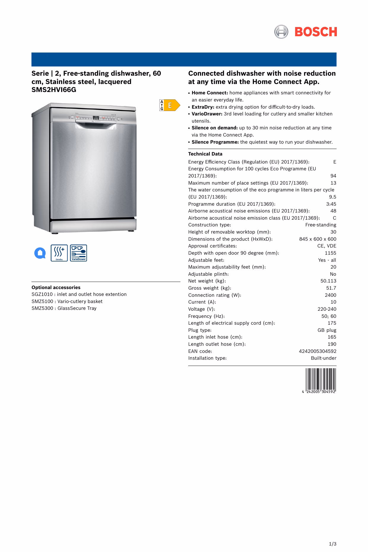 Where can I find information about my Bosch appliance?