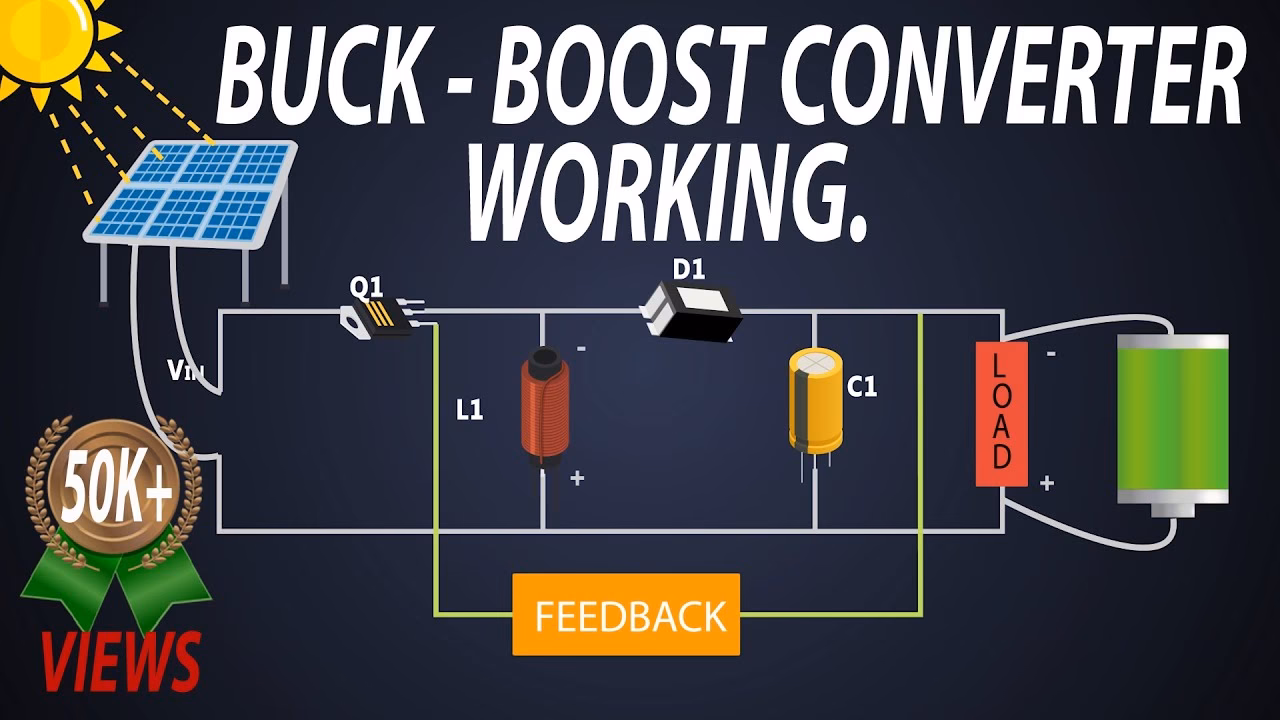 What is the basic working principle of a buck-boost converter?