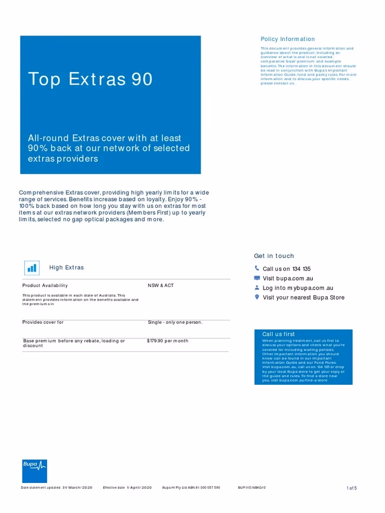 What is Bupa's silver hospital insurance cover tier?