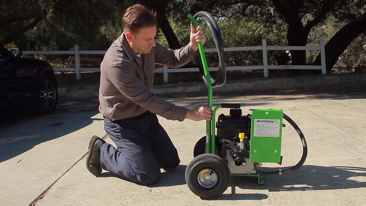 What is a burrowrx rodent control device?