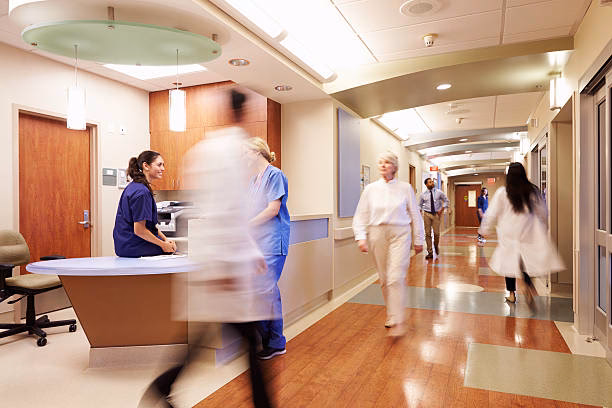 Are hospital hallways stock photos royalty-free?