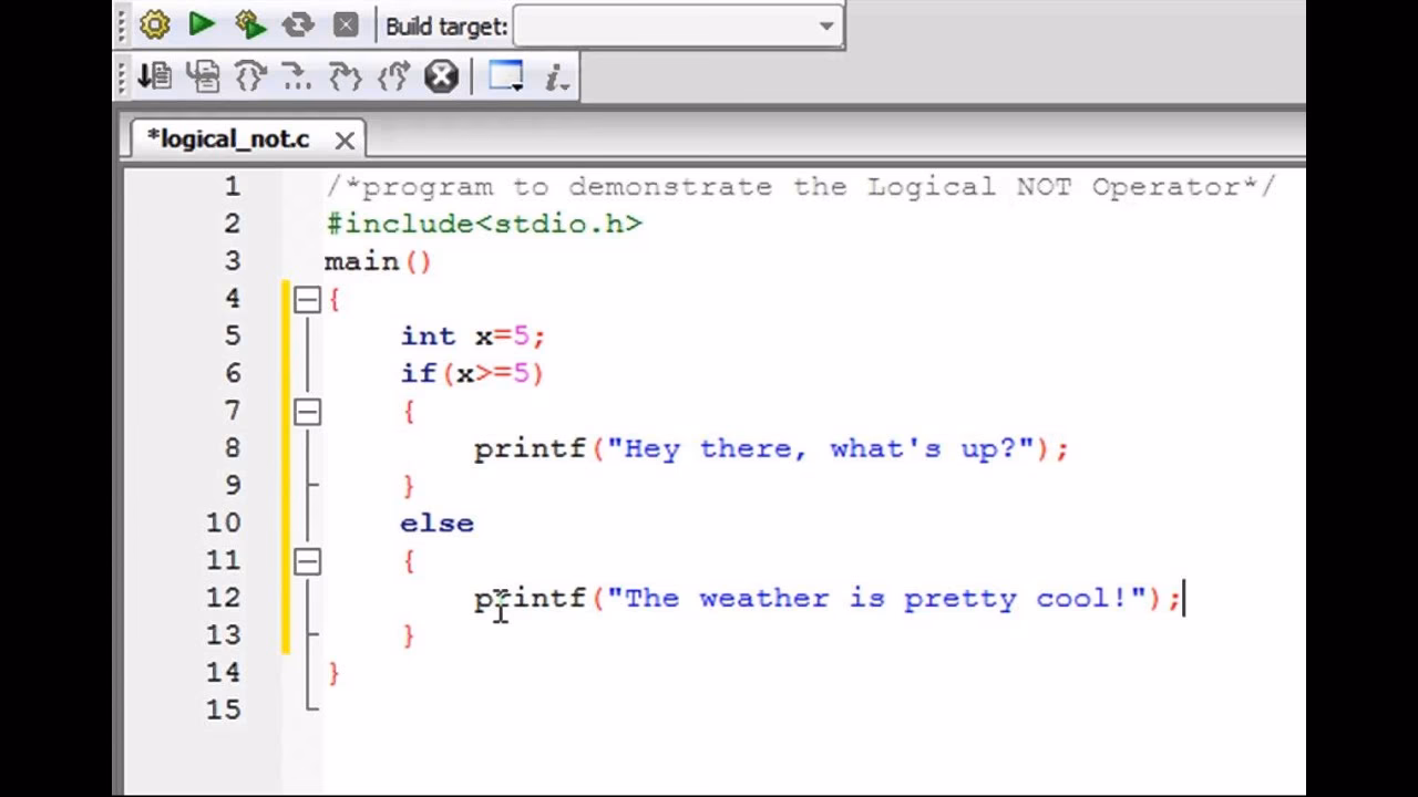 What is logical NOT operator?