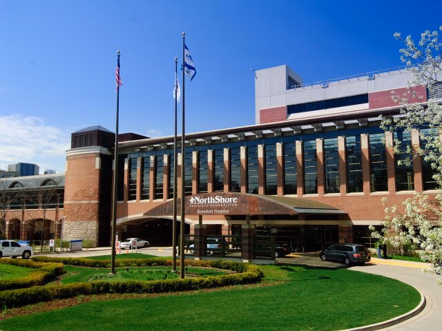 Are activated vehicle burglar alarms allowed in Evanston Hospital?