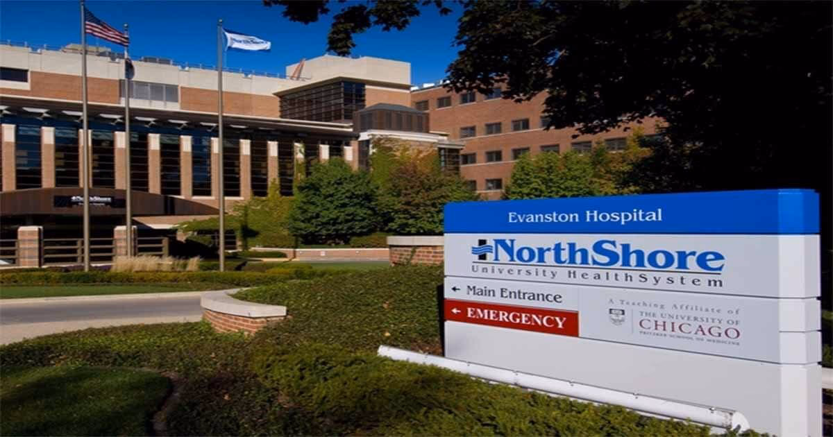 How do I contact the Evanston Hospital outpatient pharmacy?