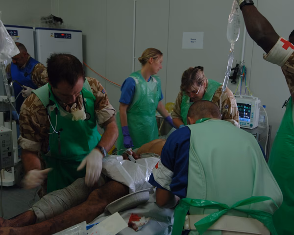 Who built Camp Bastion hospital?