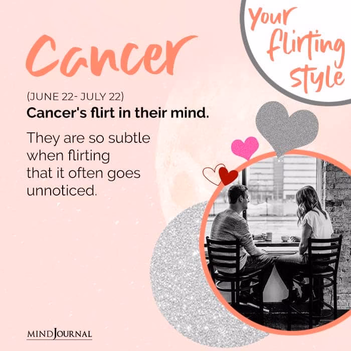 How do you flirt with a cancer horoscope?