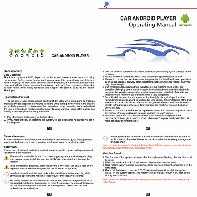 How many pages are in a pioneer car stereo system manual?