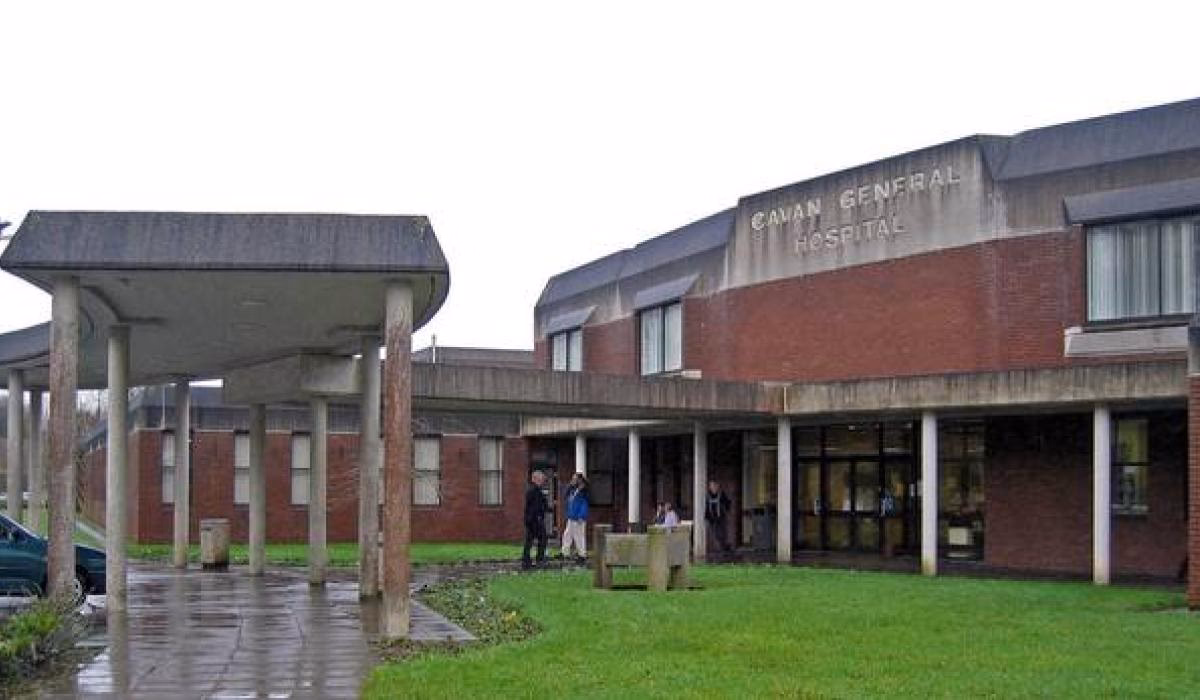 How far is the hospital from the centre of Cavan?