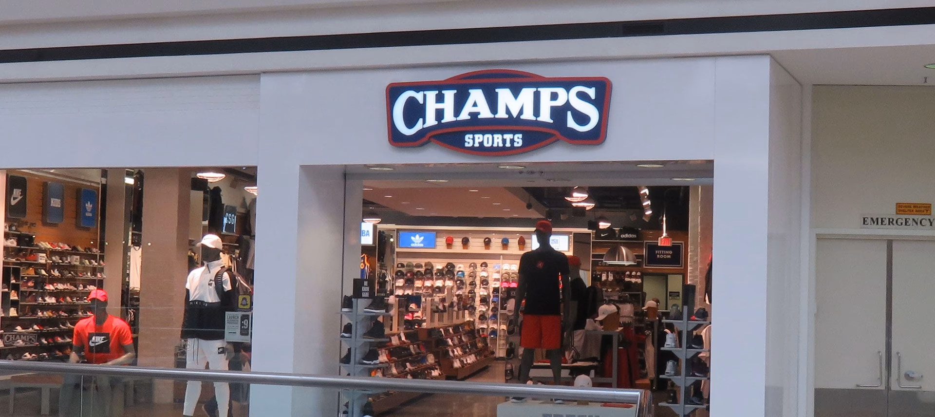 Where are Champs Sports stores located?