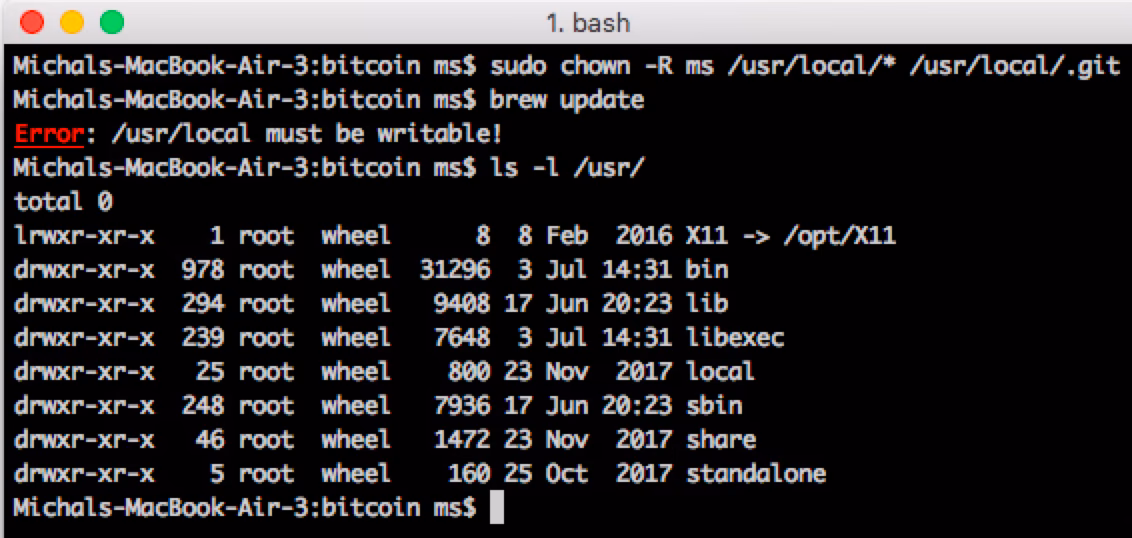 Why does operation not permitted error appear when using Chown Linux?