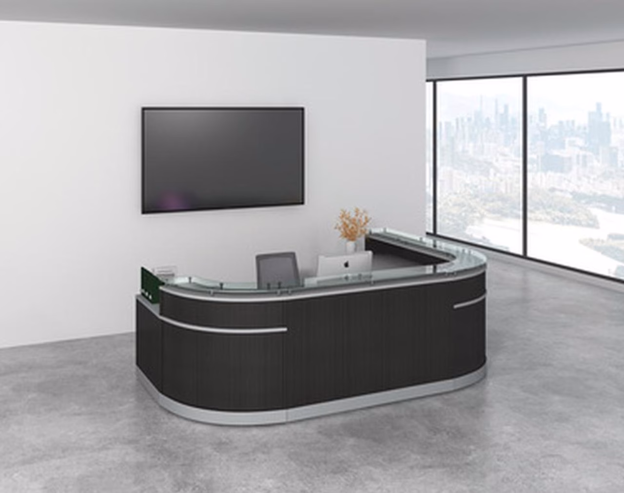 What is a modern reception desk?