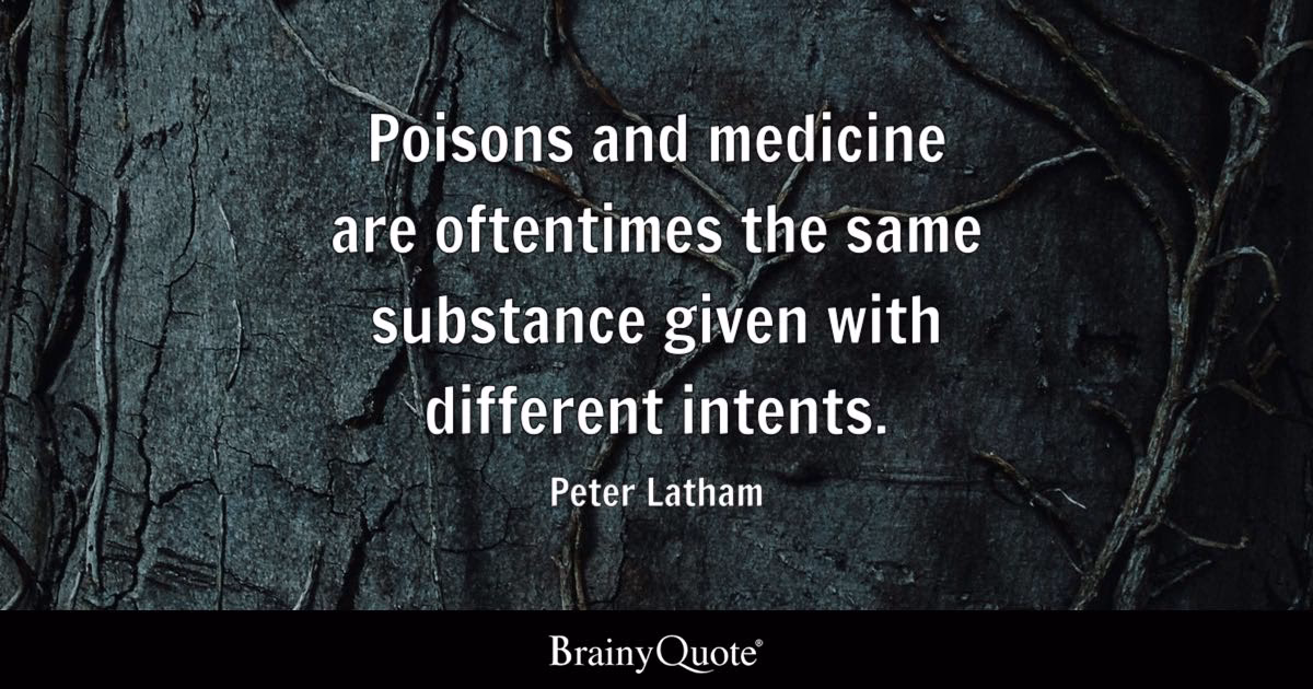 Are you your own poison?