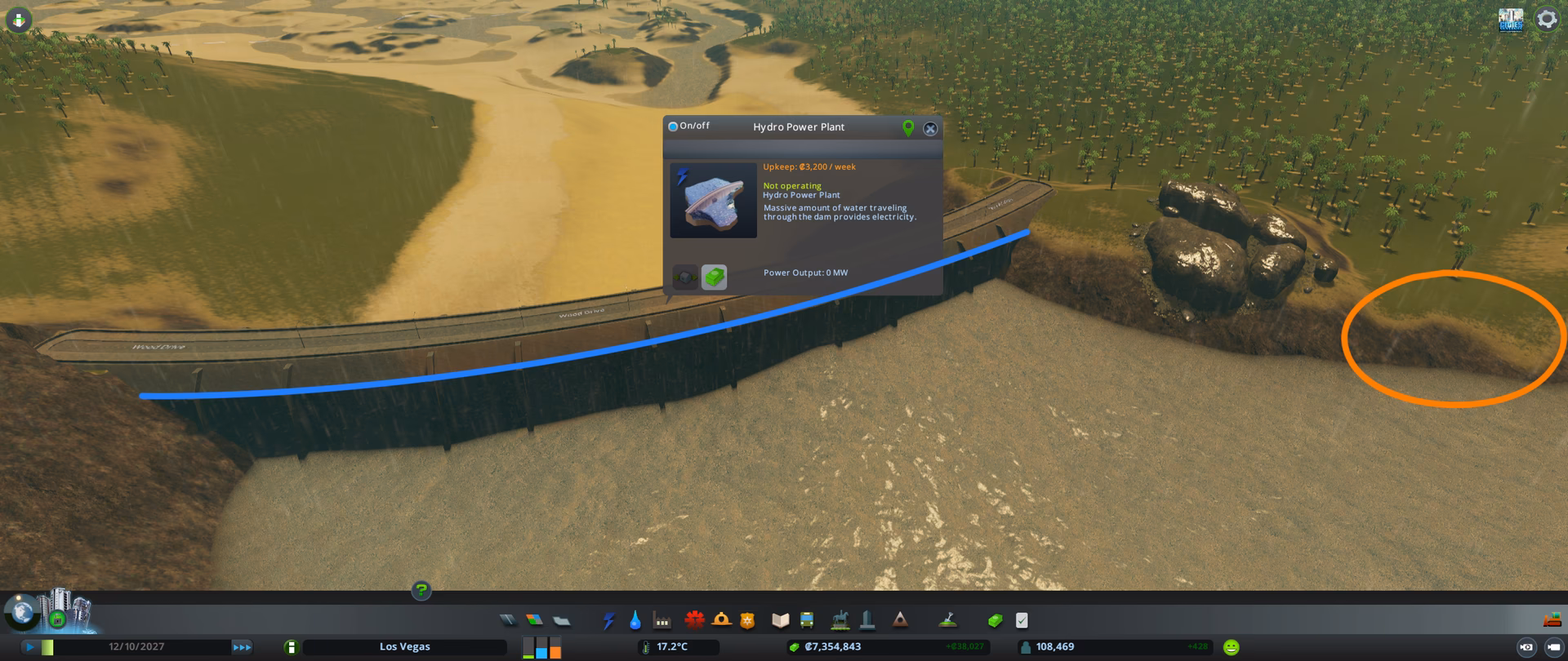 Does a dam need a power line?