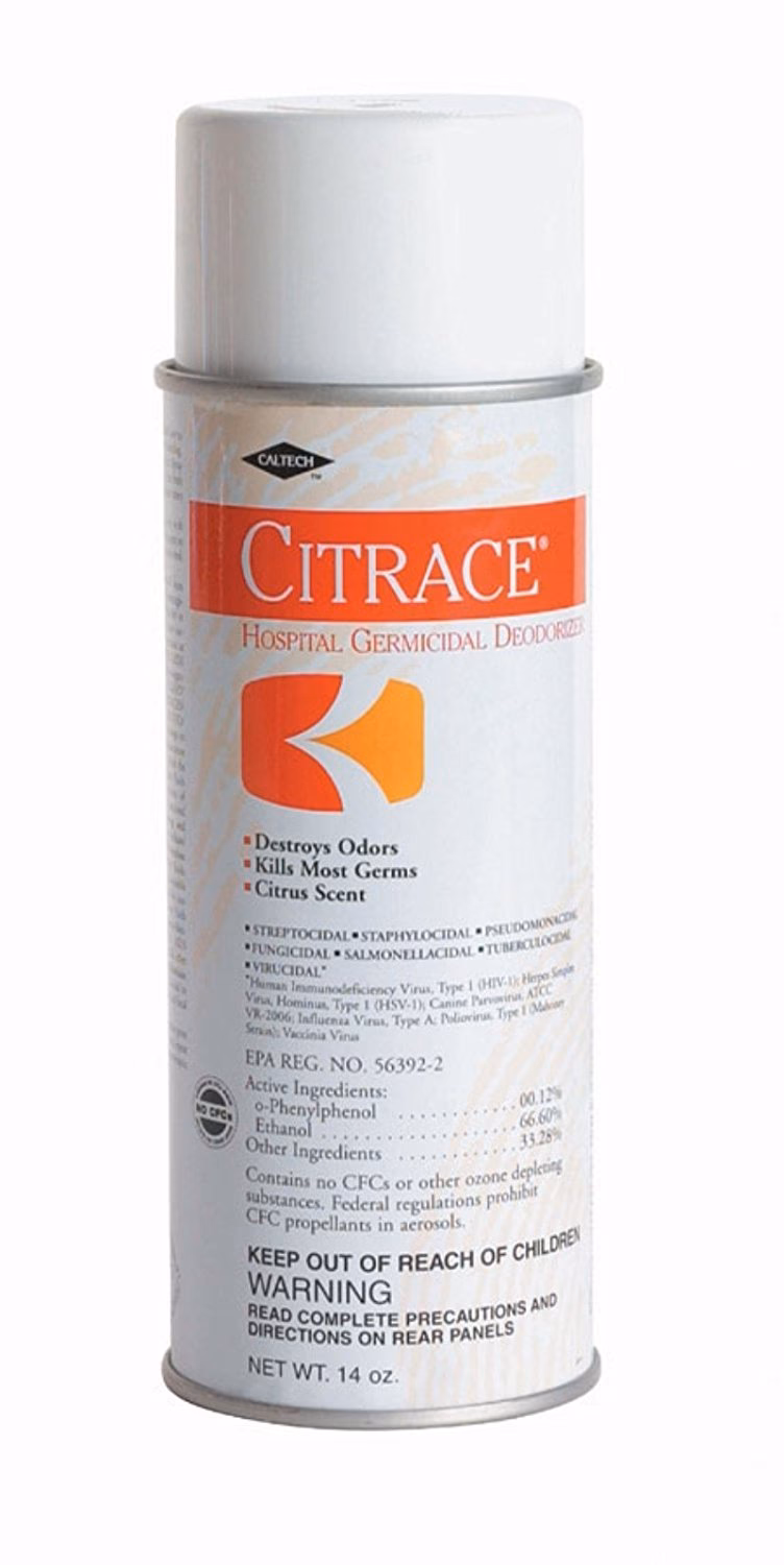 How long does citrace ® hospital disinfectant & sanitizer take?