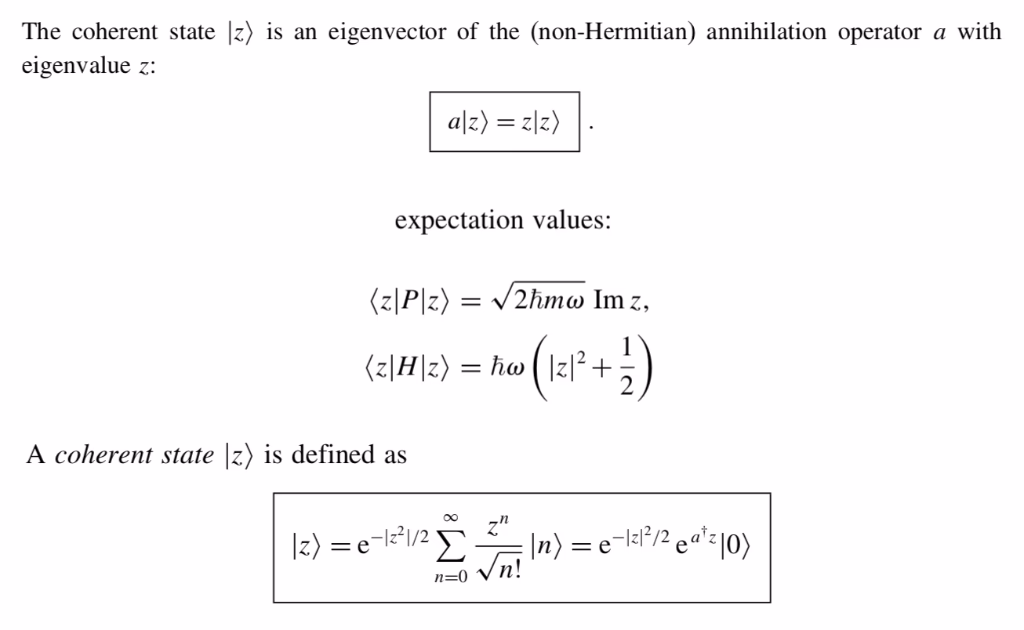 How can we generalize a coherent state?