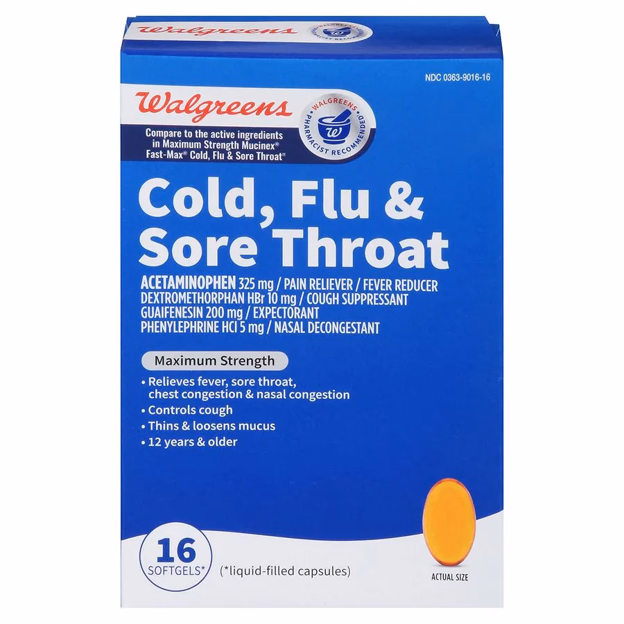 What are the symptoms of a cold & flu?