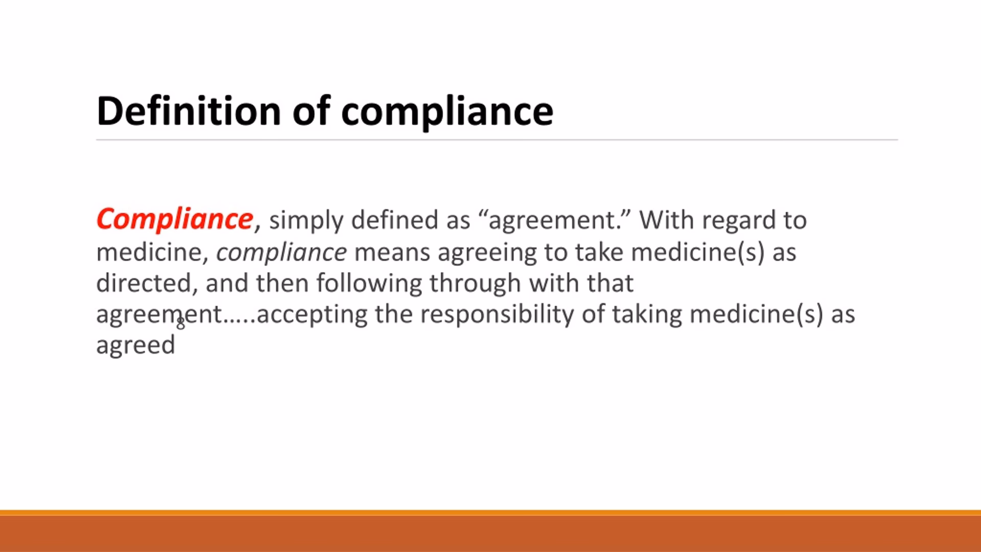 What is patient compliance with regimens?