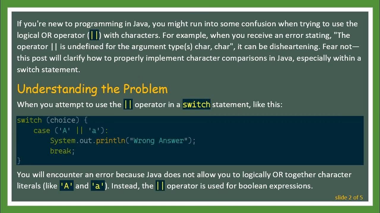 What is logical AND operator?