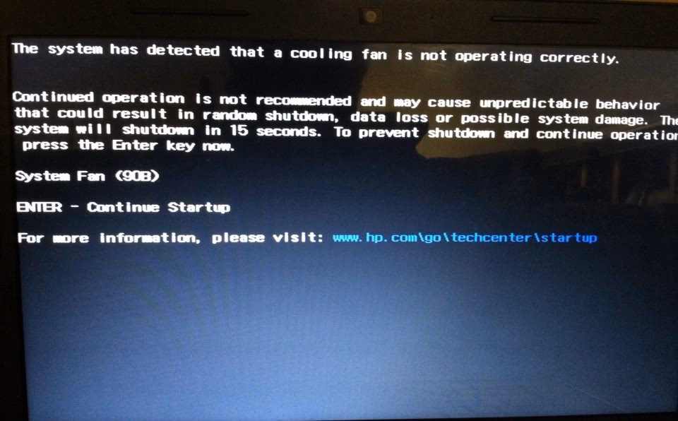 Why is my HP laptop fan not spinning?