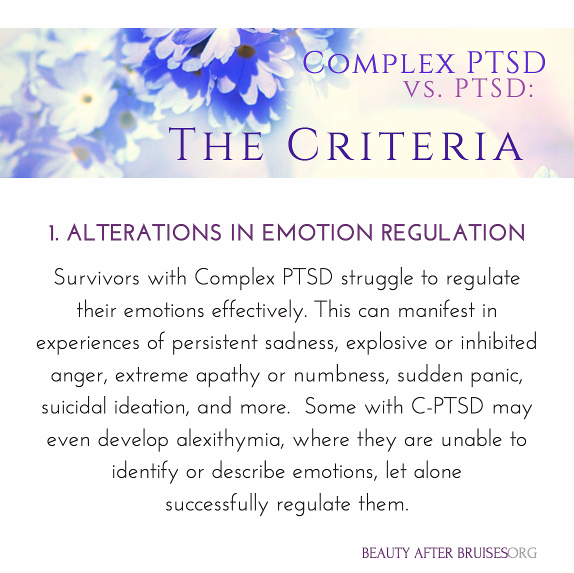 What are the symptoms of PTSD & C-PTSD?