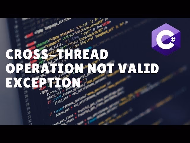 Why am I getting a cross-thread exception?