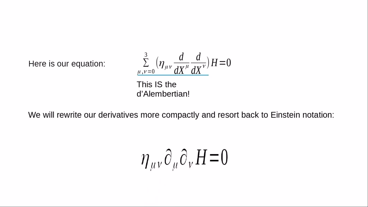 What is a d'Alembert operator?