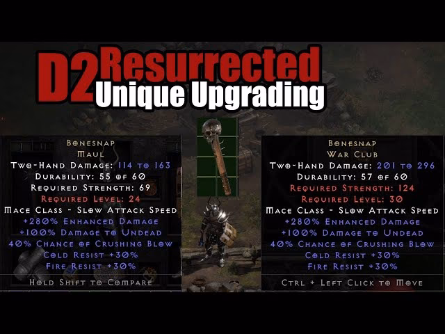 How do you get bonesnap in Diablo 2 resurrected?