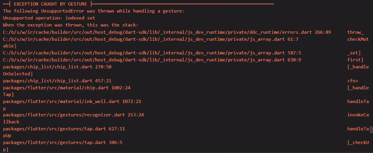 Can flutter add to an unmodifiable list?