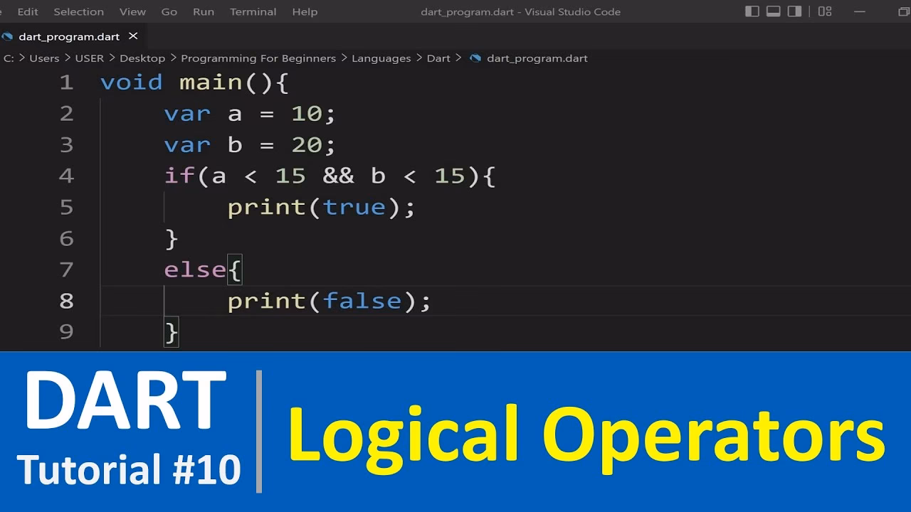 What is a logical operator in Dart?