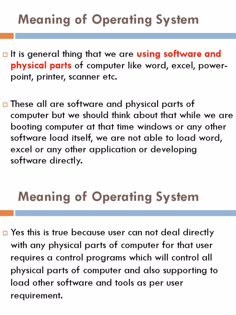 When was the first operating system developed?