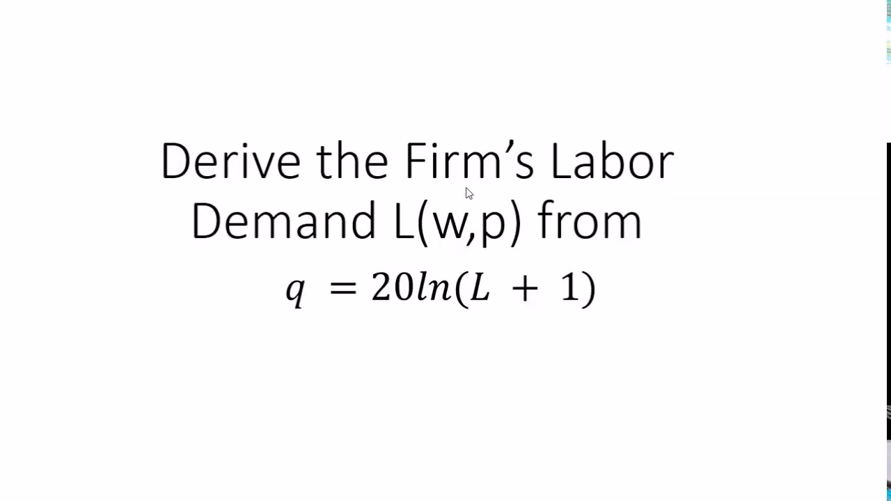 What is labor demand in economics?