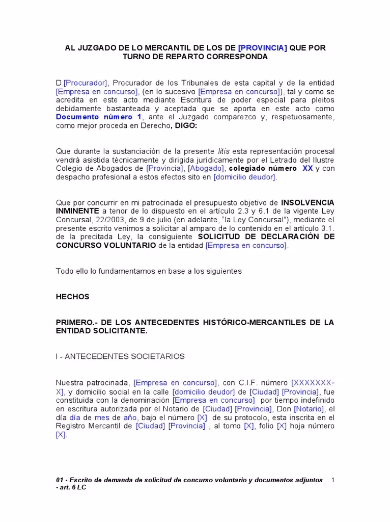 ¿Qué se debe hacer si no está demandado el administrador concursal?