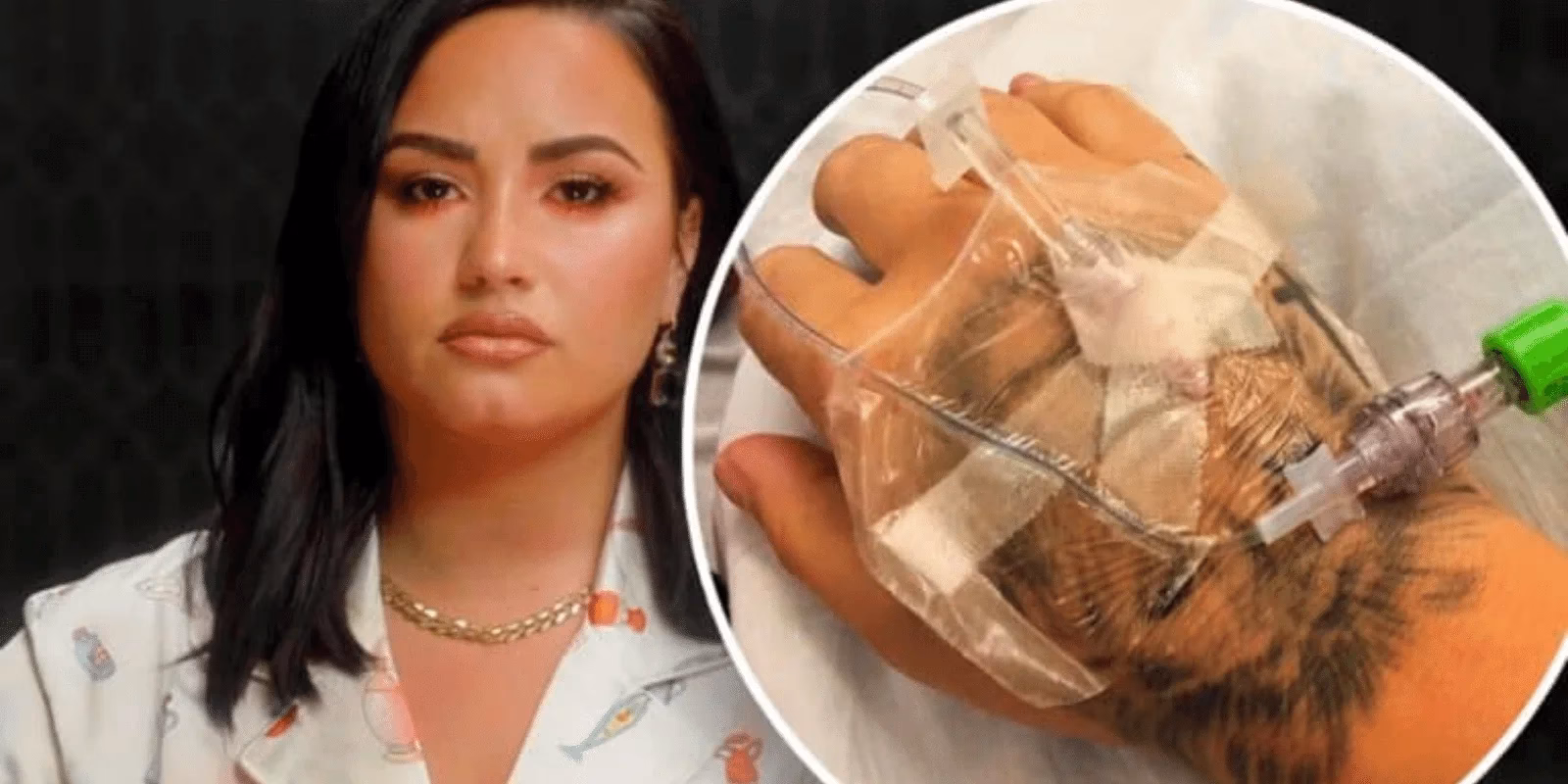 Is Demi Lovato rising from the ground like a skyscraper?
