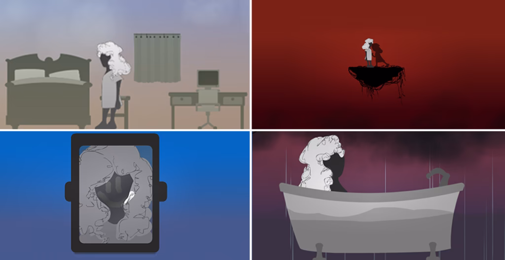 Is there a game that simulates the everyday life of a depressed person?