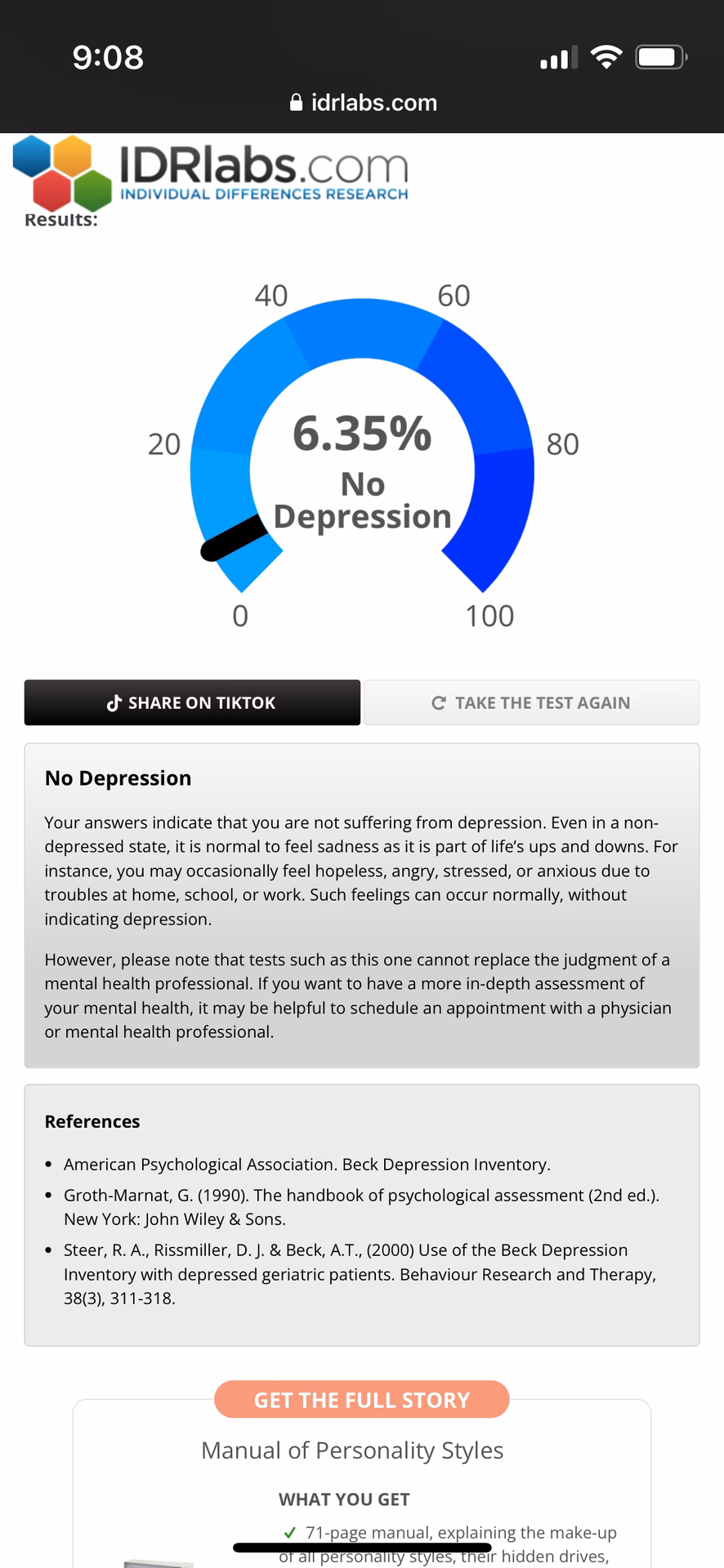 Is the IDR-ASD a clinical test?