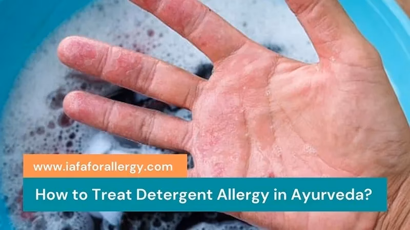 How is a laundry detergent allergy diagnosed?