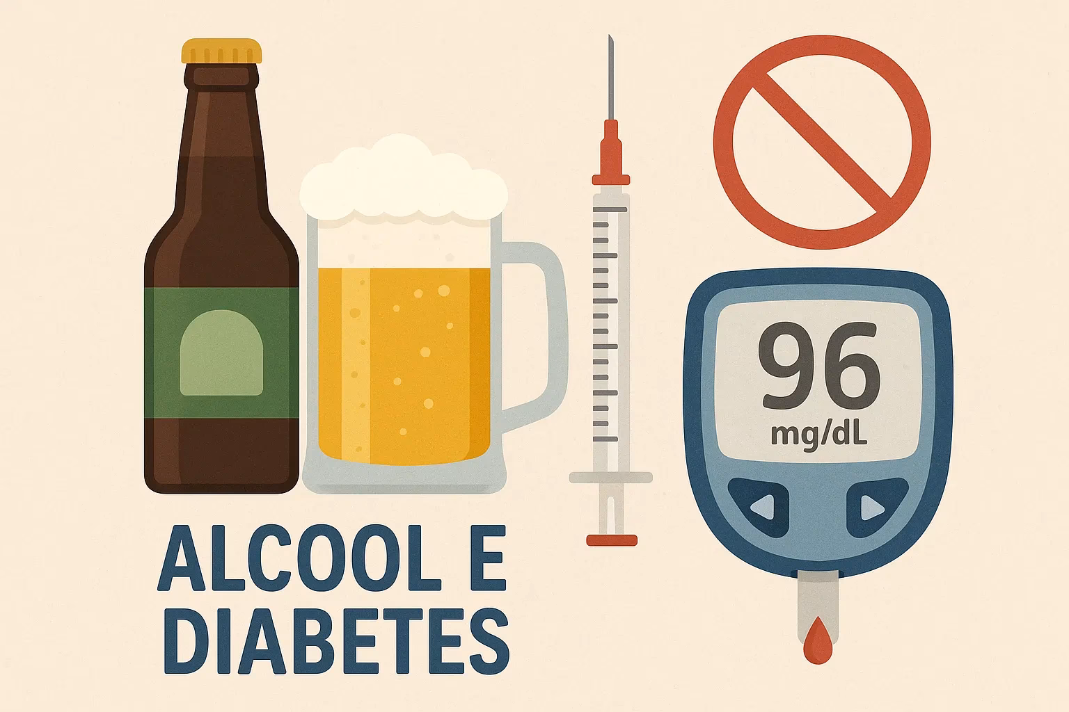 Quais são as consequências do álcool para os antidiabéticos orais?