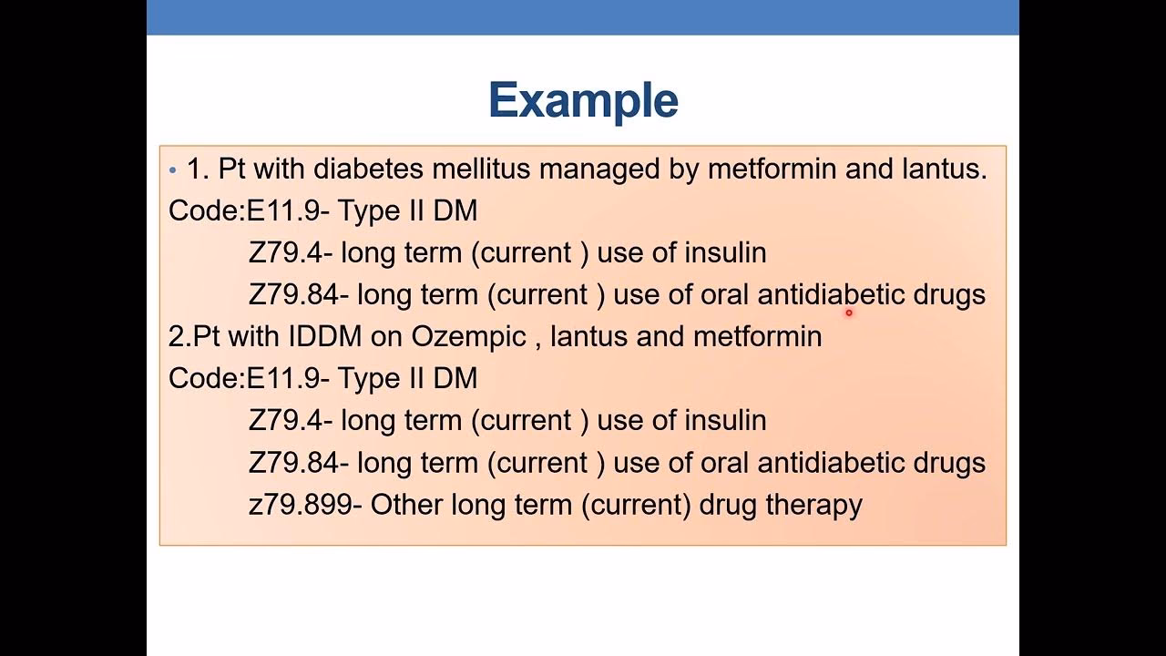 What is the ICD 10 code for diabetes mellitus?