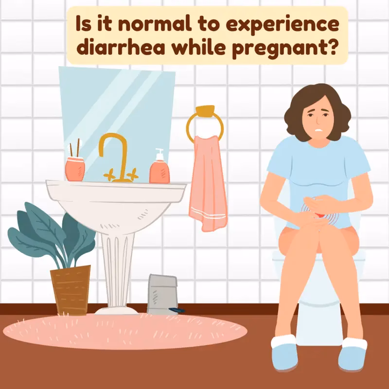 What should I do if I have diarrhea during pregnancy?