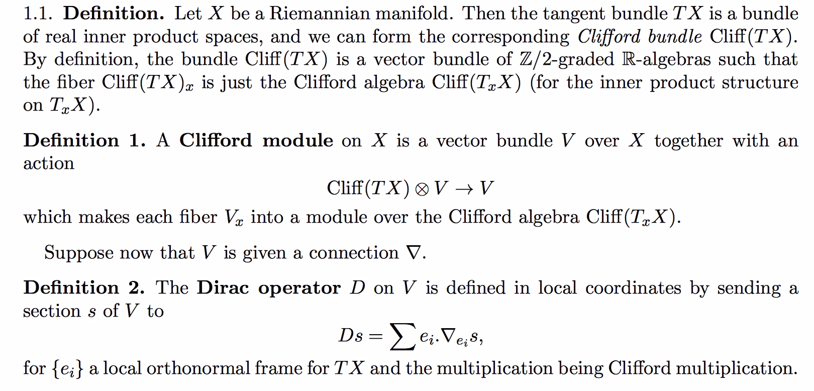 What is a Dirac spectrum?