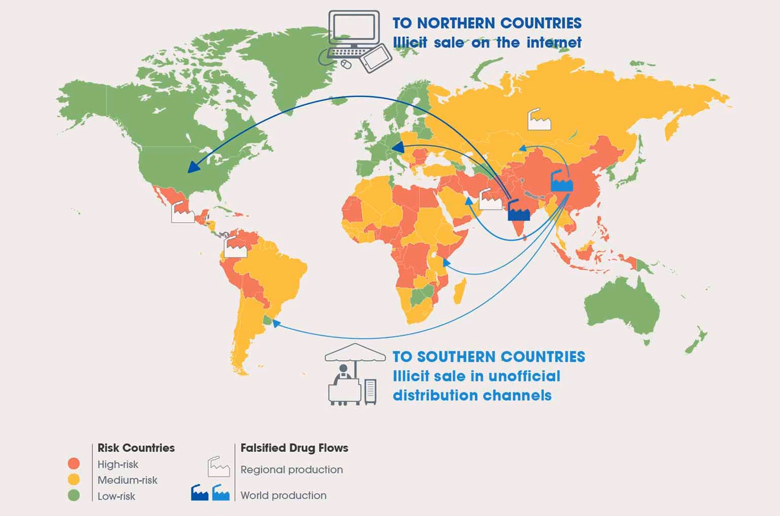 What percentage of medicines are counterfeit?