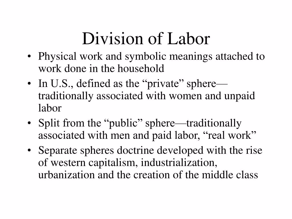 What is division of Labour?