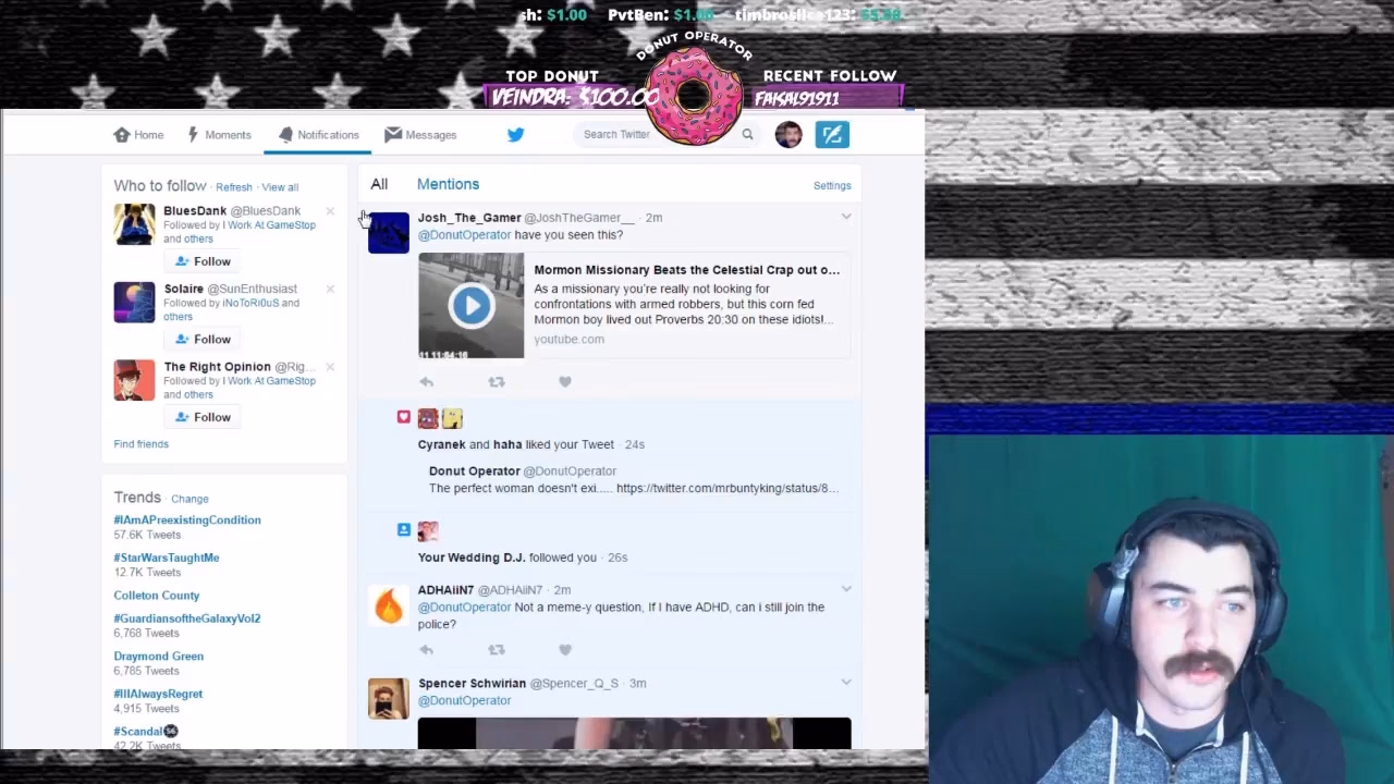 Did Donut operator talk about gravity?