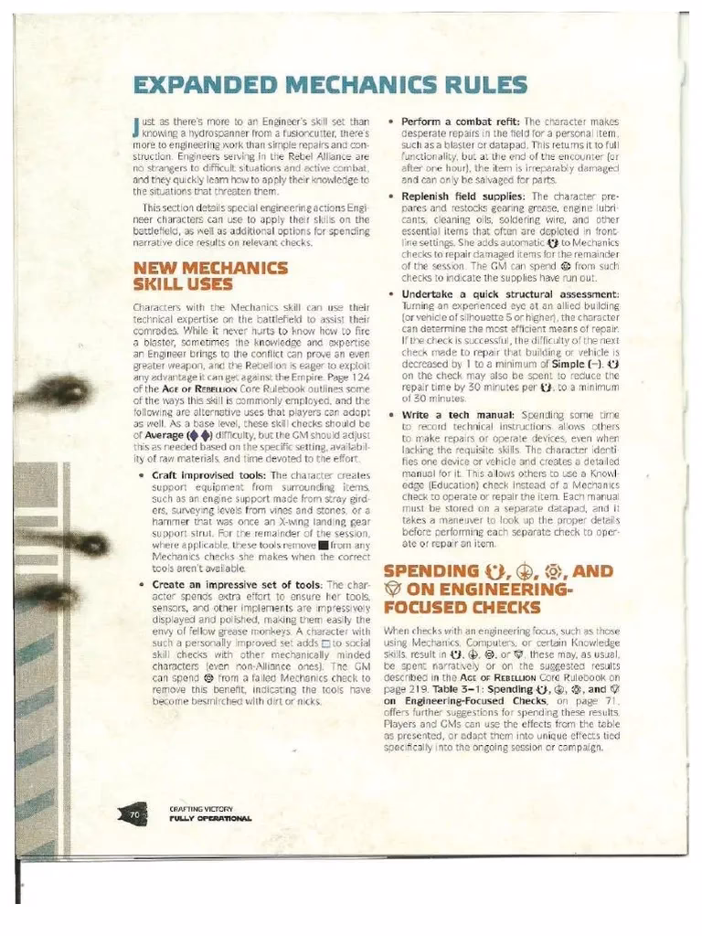 What is age of Rebellion core rulebook?