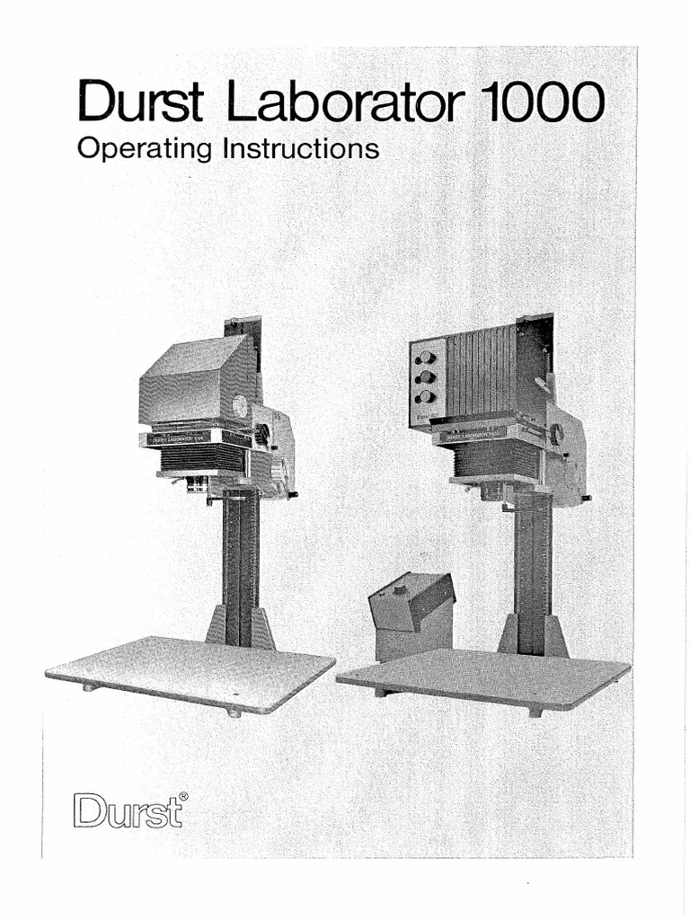 Does Durst laborator L 1000 have a printed camera manual?