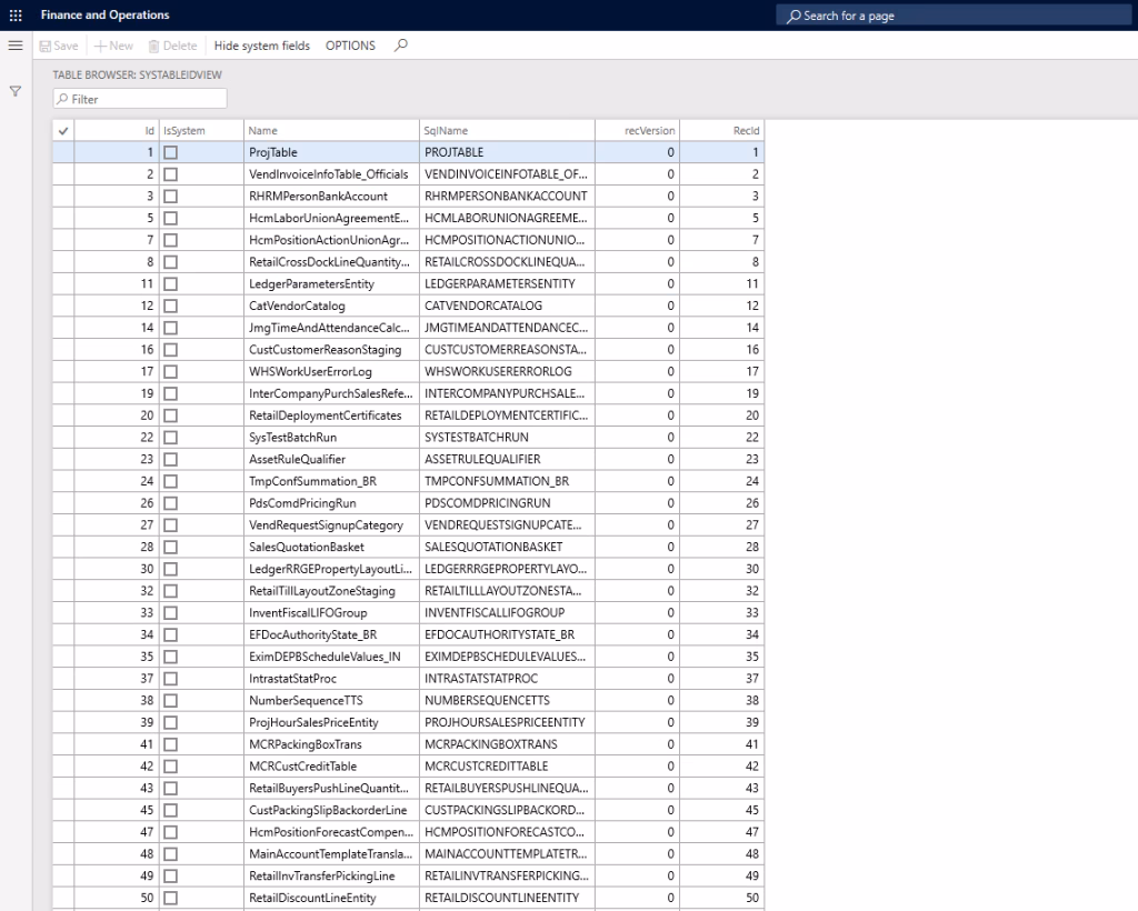How to get table ID from SQL Server?