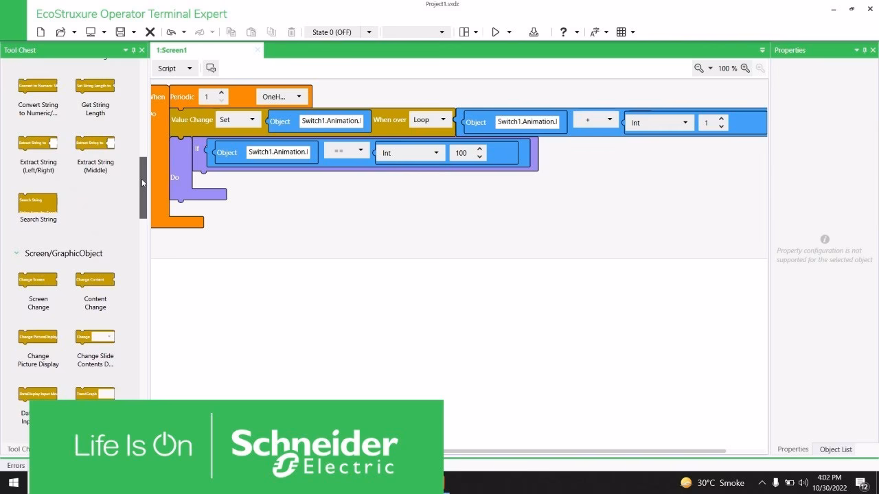 Does EcoStruxure machine expert support operator terminal expert?