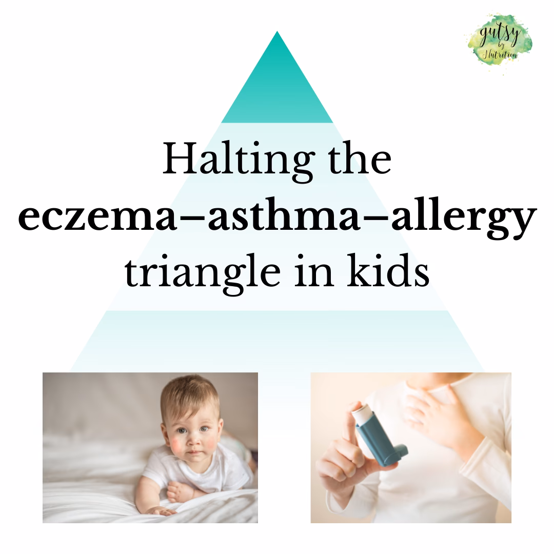What is atopic triad eczema & allergic rhinitis?
