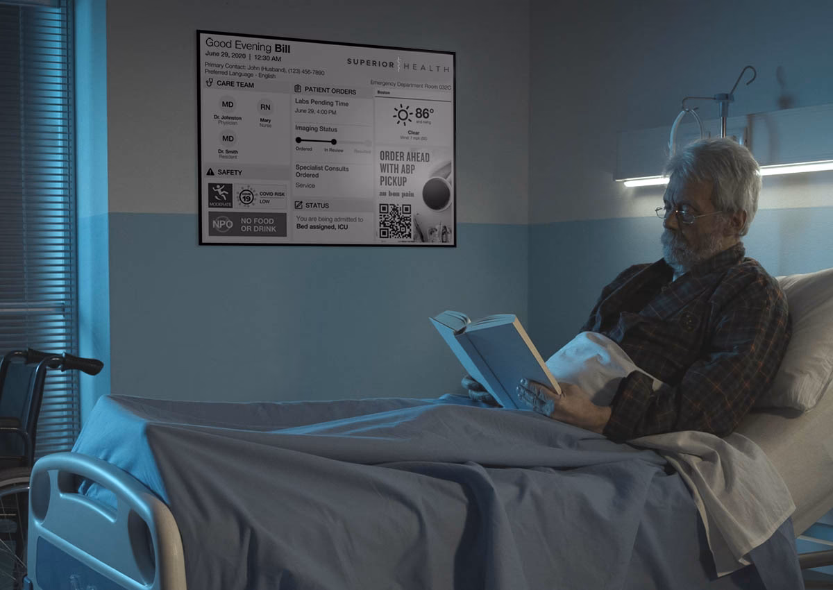 Why do patients need a digital whiteboard?