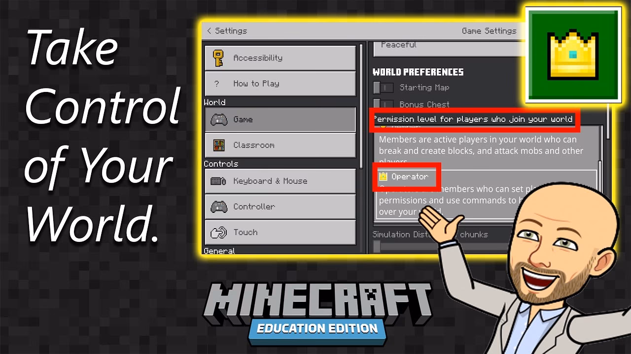 What is operator utilities in Minecraft Java Edition?